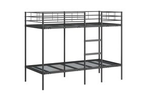 Zwart Stapelbed 90x190 cm Staal - 35% Korting!
