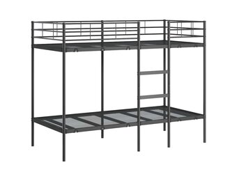 Zwart Stapelbed 90x190 cm Staal - 35% Korting!