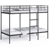 Zwart Stapelbed 90x190 cm Staal - 35% Korting!