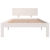 Bedframe Grenenhout Wit 100x200 cm - 34% Korting!