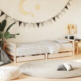Massief Houten Kinderbed met Lades 80x200cm - 34% Korting