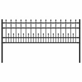 Zwart Stalen Spike Ring Hek (200x110cm) - 34% Korting!