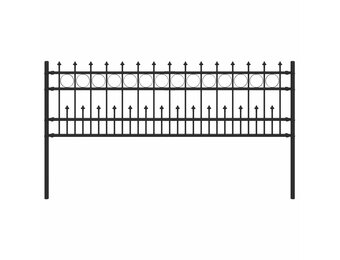 Zwart Stalen Spike Ring Hek (200x110cm) - 34% Korting!