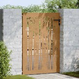 Cortenssteel Bamboe Poort 85x150cm - 54% Korting!