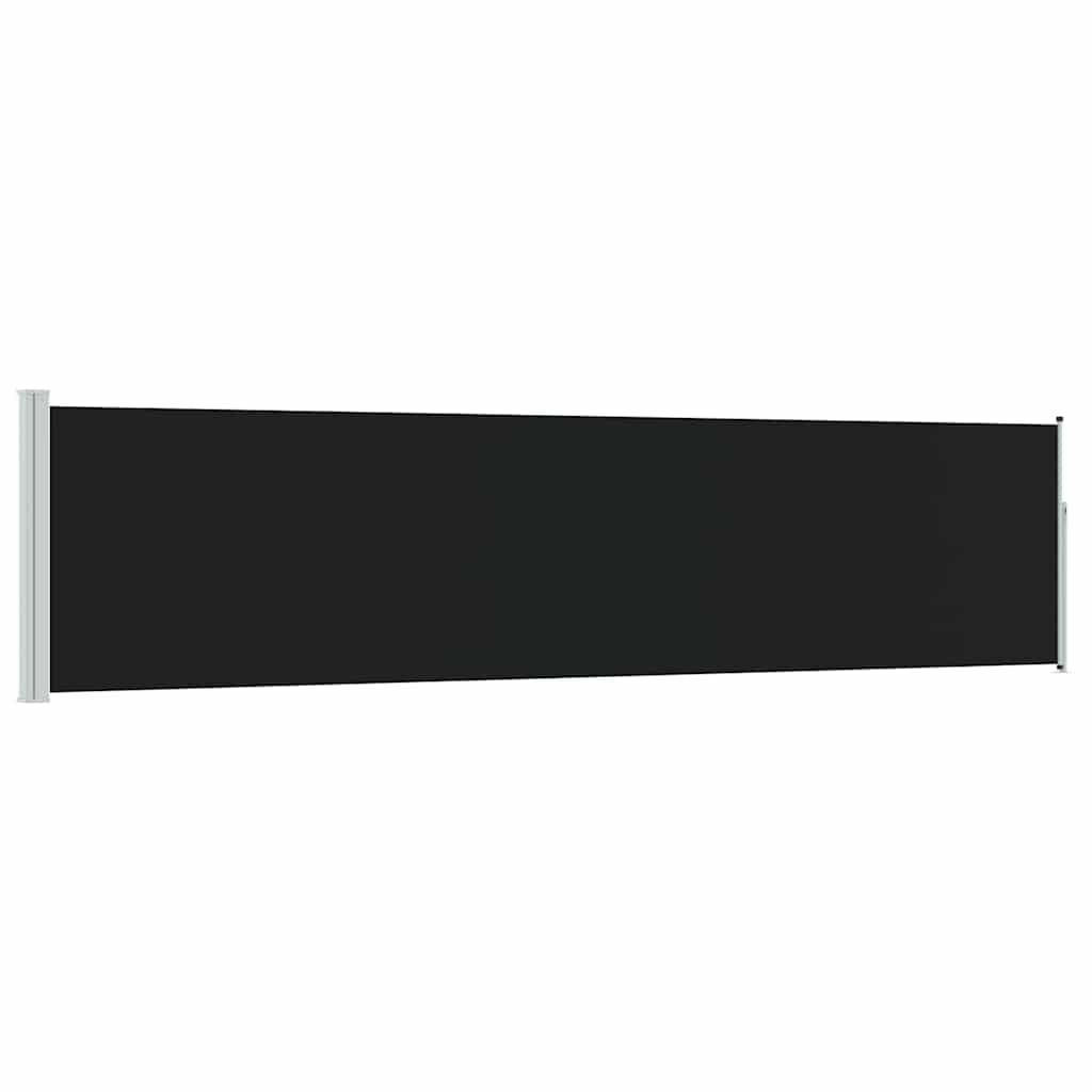 Uittrekbaar Tuinscherm 120x500 cm Zwart - 34% Korting!