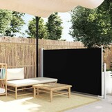 Uittrekbaar Tuinscherm 120x500 cm Zwart - 34% Korting!