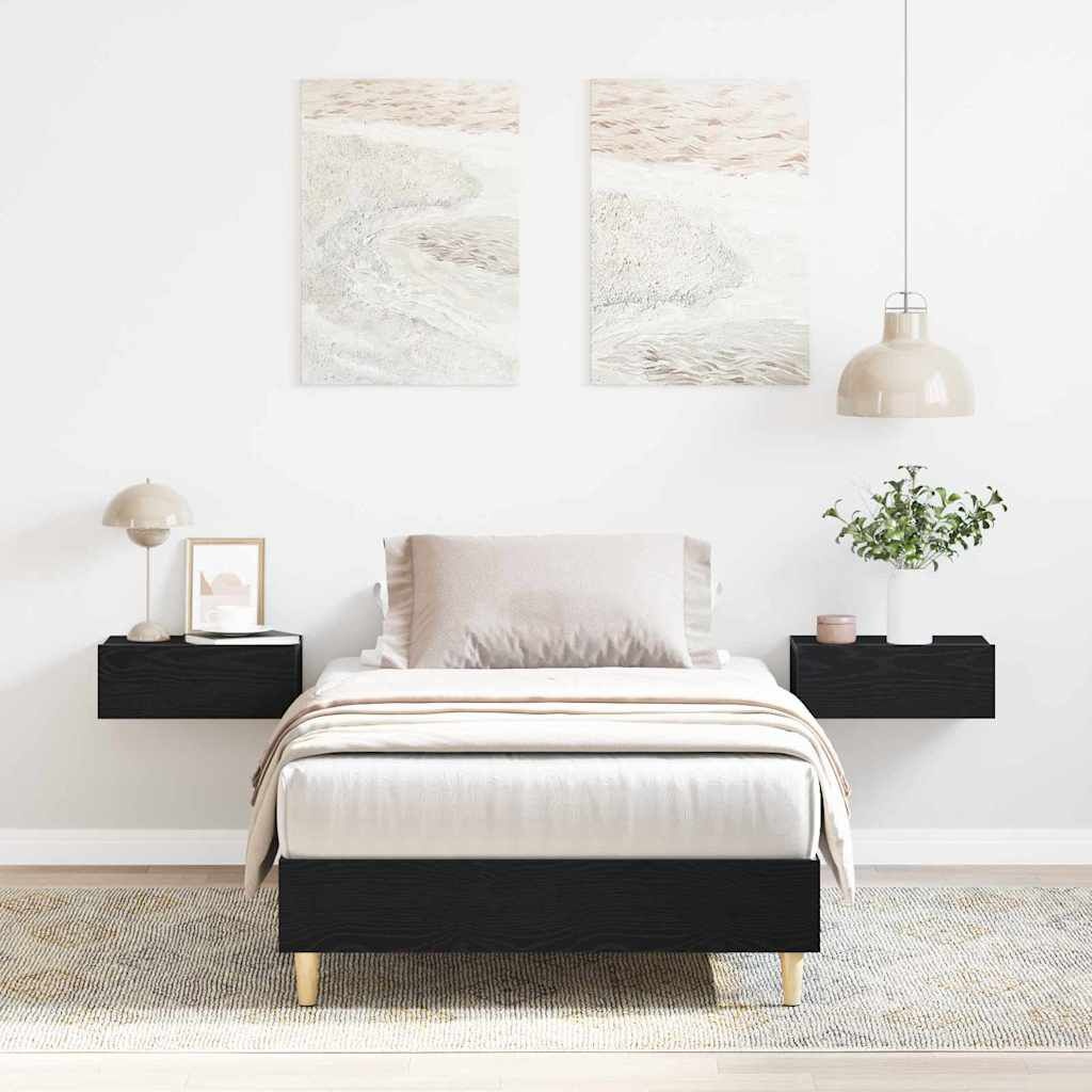 vidaXL Bedframe Zwart Eiken - 54% Korting!