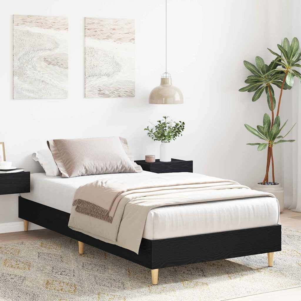 vidaXL Bedframe Zwart Eiken - 54% Korting!