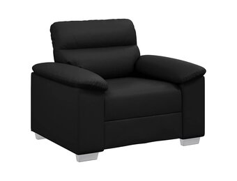 vidaXL Fauteuil Kunstleer Zwart - 35% Korting