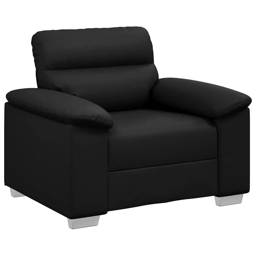 vidaXL Fauteuil Kunstleer Zwart - 35% Korting