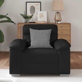 vidaXL Fauteuil Kunstleer Zwart - 35% Korting