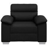 vidaXL Fauteuil Kunstleer Zwart - 35% Korting