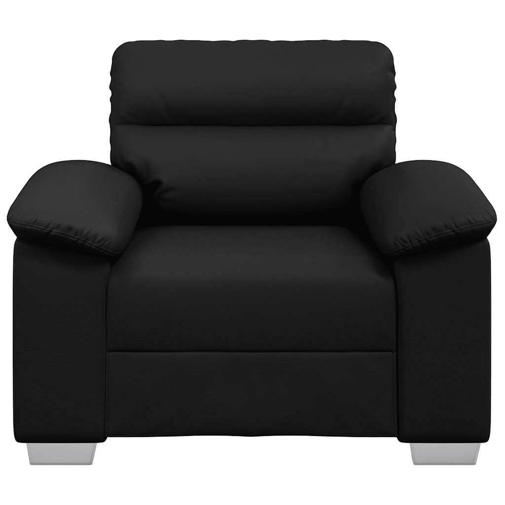 vidaXL Fauteuil Kunstleer Zwart - 35% Korting