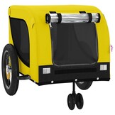 Hondenfietskar Oxford Stof - Geel/Zwart (53% Korting)