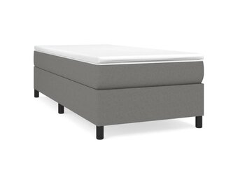 Donkergrijs Bedframe van Stof (100x200 cm) - 34% Korting