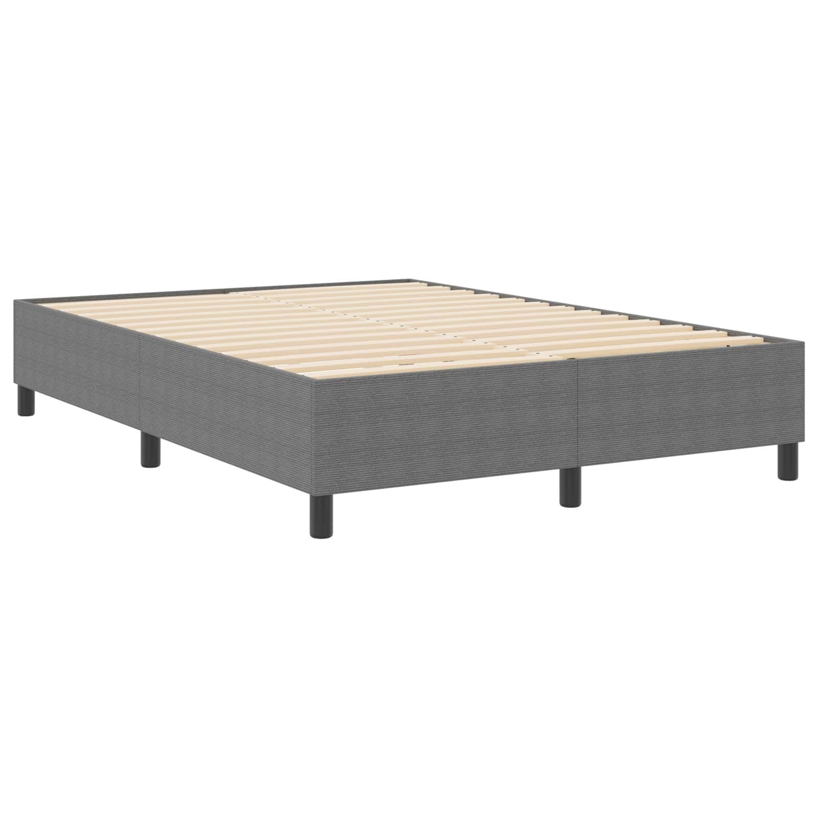Boxspring Bed Lichtgrijs 140x190 cm Katoen - 34% Korting!