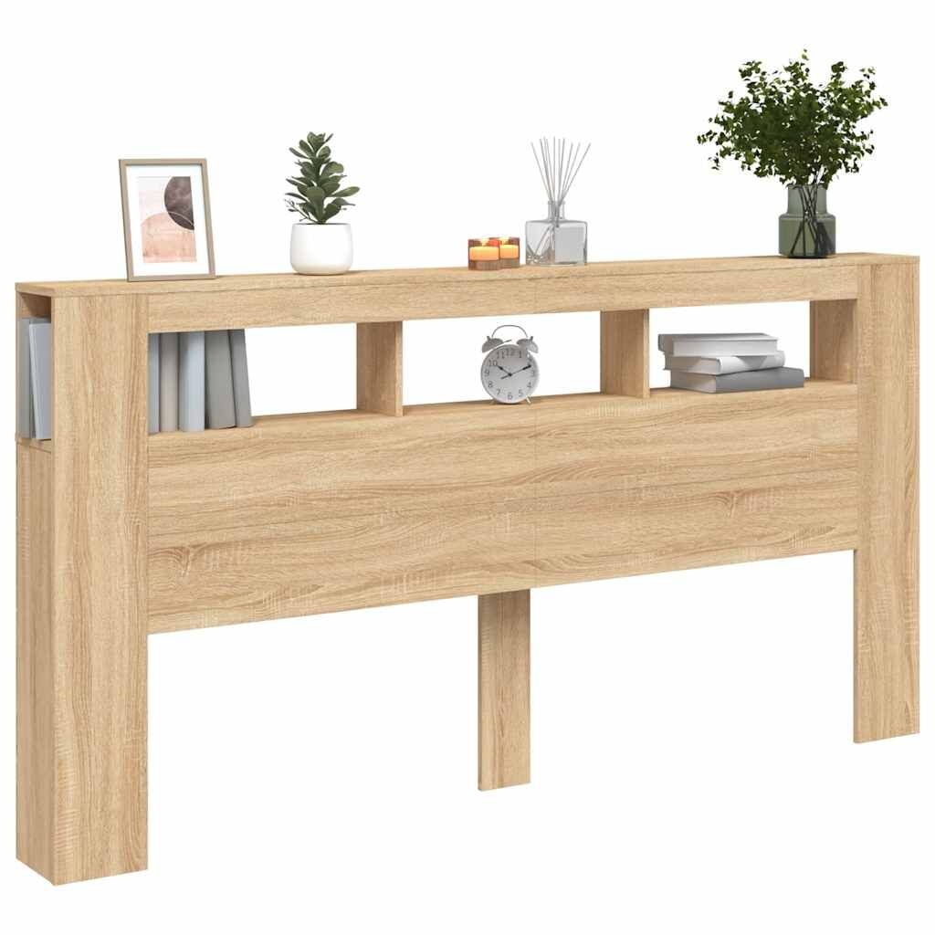 VidaXL Hoofdbord LED Eiken 200cm - 54% Korting