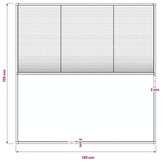 Plissé raamhor 120x120 cm - Houd insecten buiten