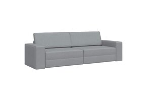 Lichtgrijze Slaapbank van Stof (245x78x77cm) - 35% Korting