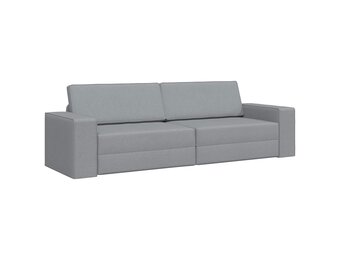 Lichtgrijze Slaapbank van Stof (245x78x77cm) - 35% Korting