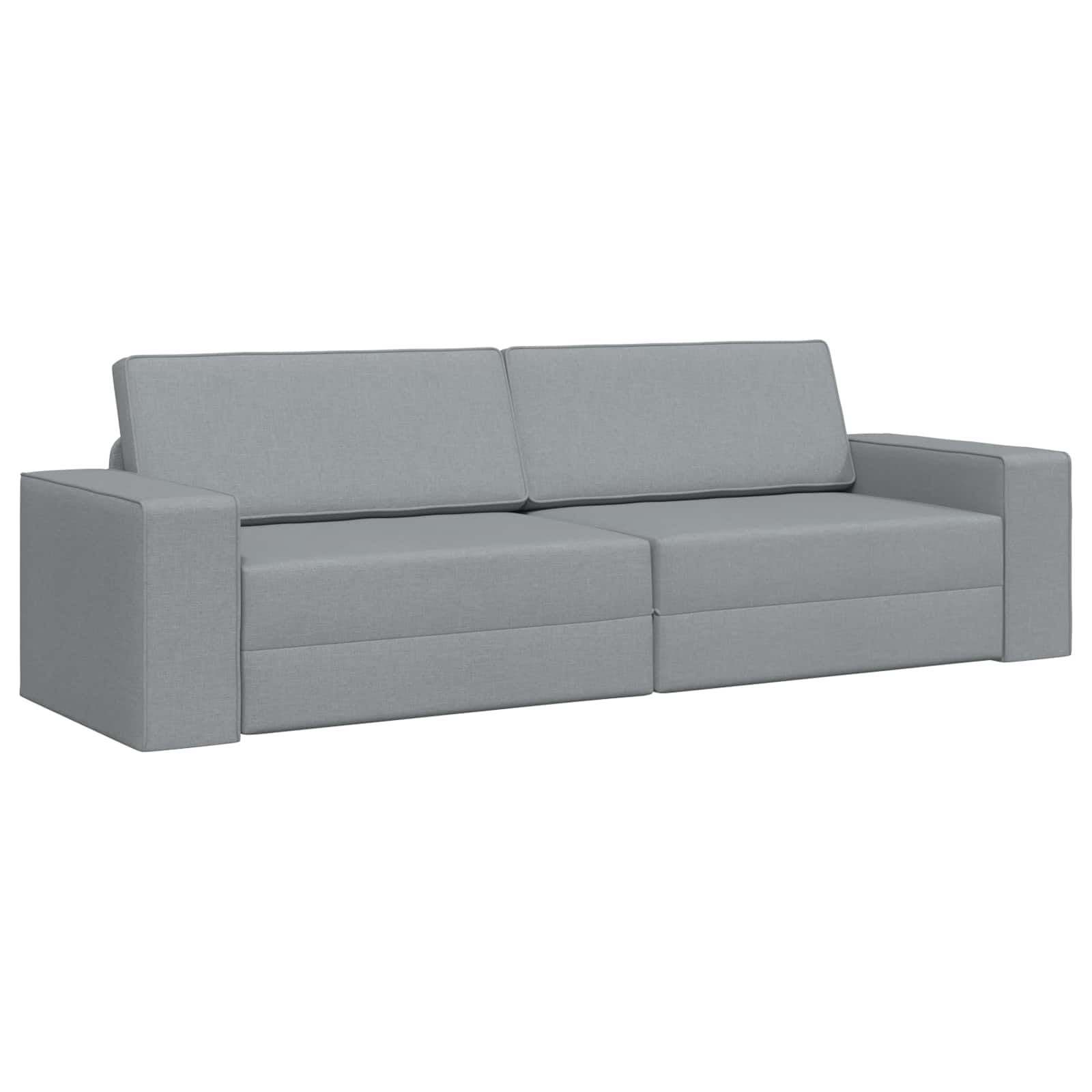 Lichtgrijze Slaapbank van Stof (245x78x77cm) - 35% Korting