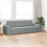Lichtgrijze Slaapbank van Stof (245x78x77cm) - 35% Korting