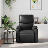 Verstelbare Massagestoel Kunstleer Zwart - 35% Korting