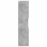 Badkamerwandkast 30x30x130 cm, Bewerkt Hout, Betongrijs - 54% Korting!