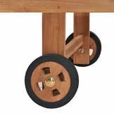Ligbed van Teakhout met Kussen - 35% Korting