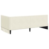 vidaXL Hoekbedframe Crème Fluweel 100x200 cm - 35% Korting!