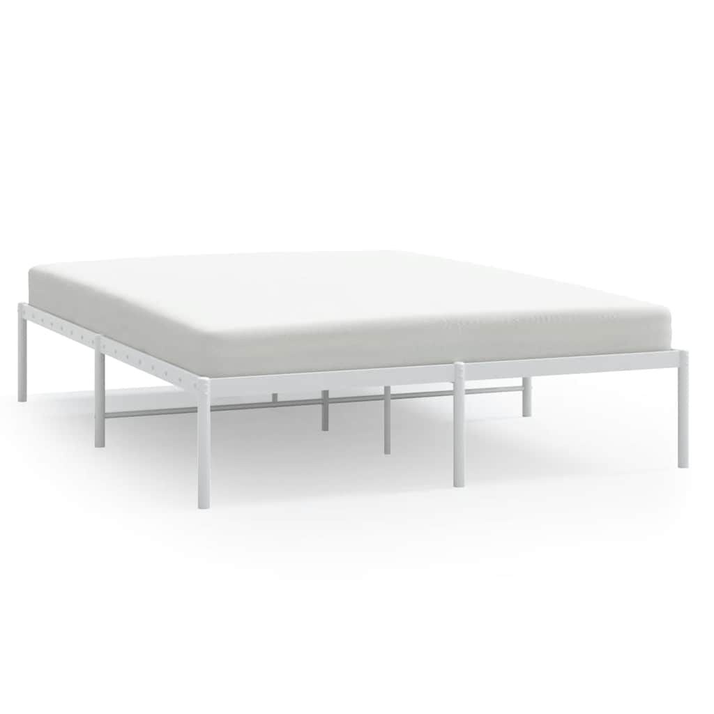 vidaXL Wit Metalen Bedframe 160x200 cm - 34% Korting!
