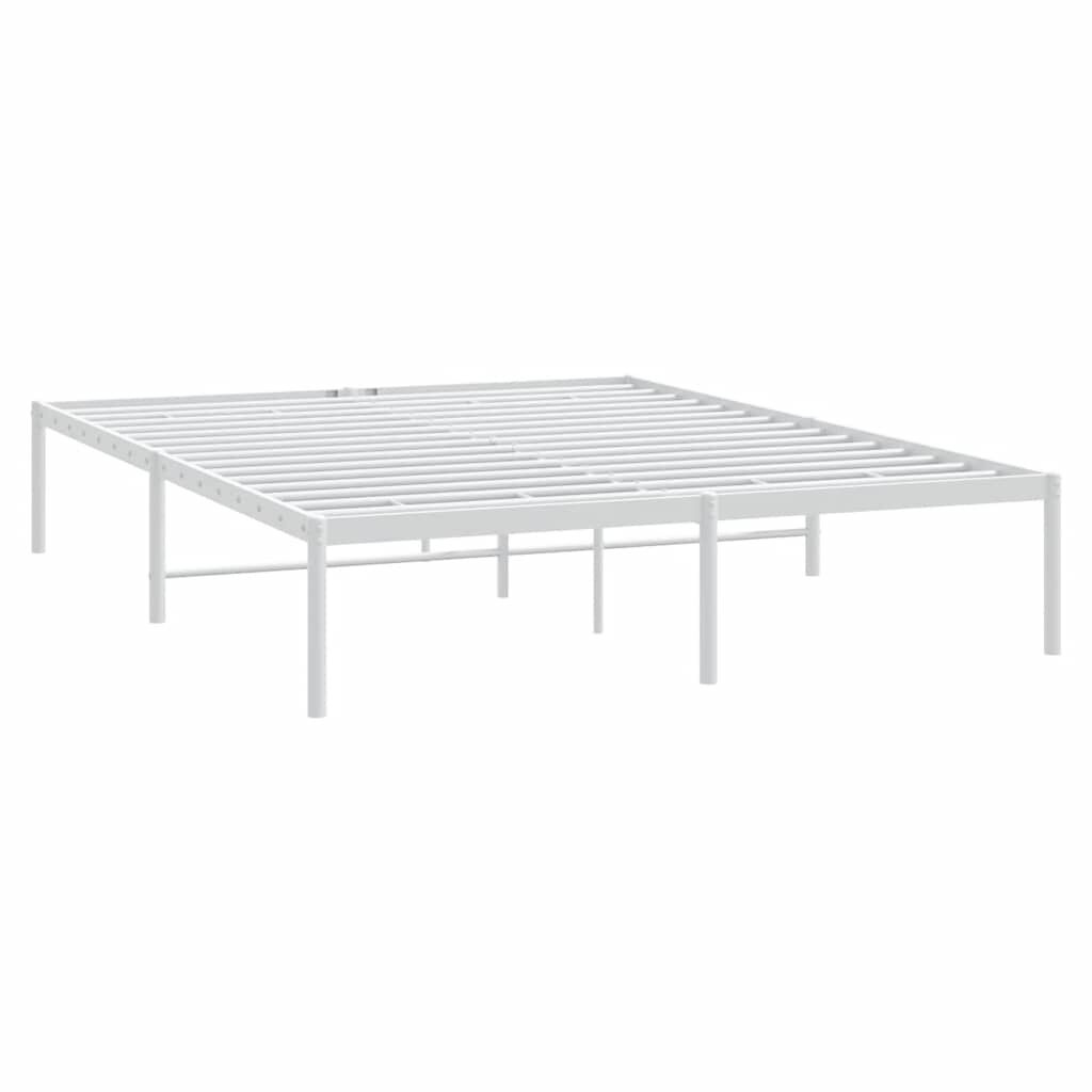vidaXL Wit Metalen Bedframe 160x200 cm - 34% Korting!
