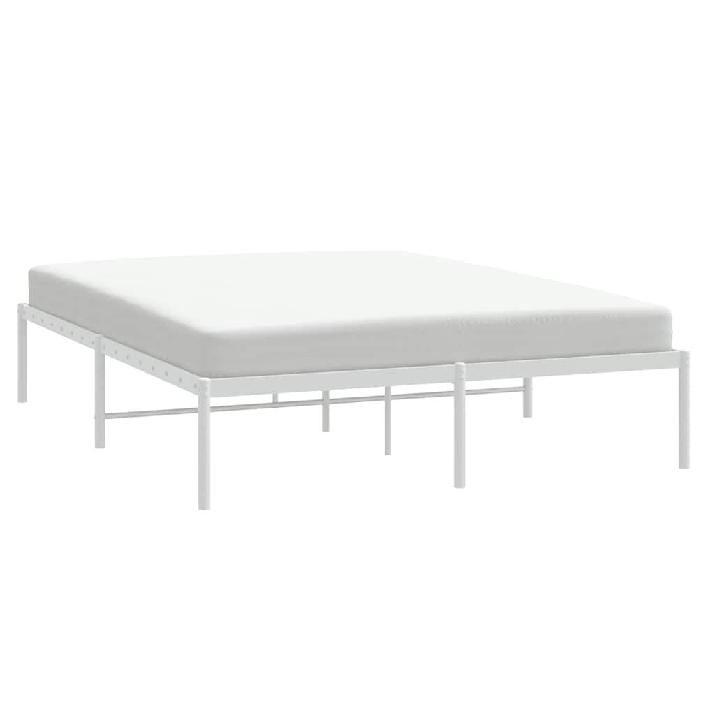 vidaXL Wit Metalen Bedframe 160x200 cm - 34% Korting!
