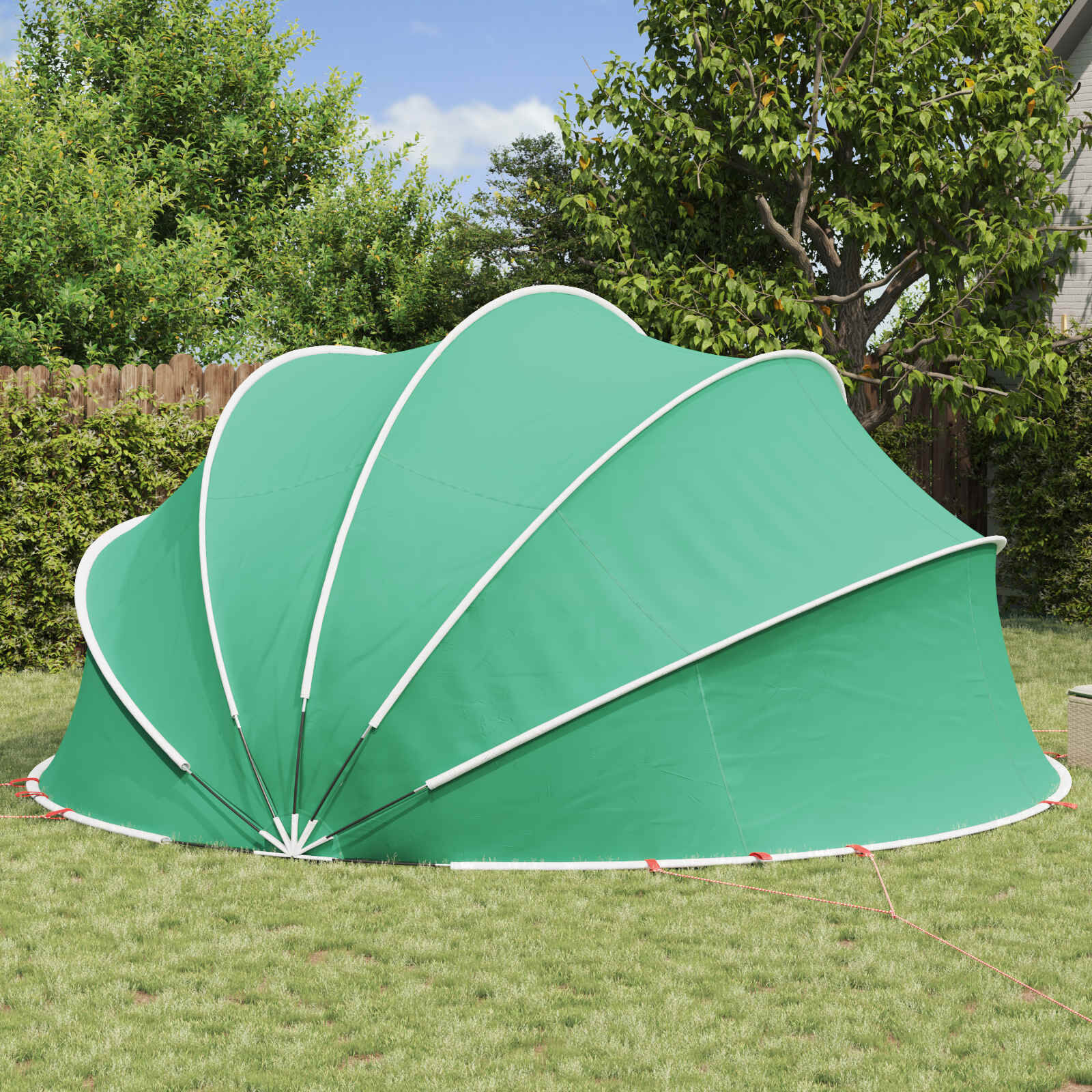 vidaXL Pooldome Zeegroen - 500x500x236cm - 35% Korting