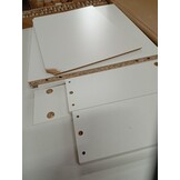 Dressoir 80x36x75 cm Bewerkt Hout Wit - 59% Korting!
