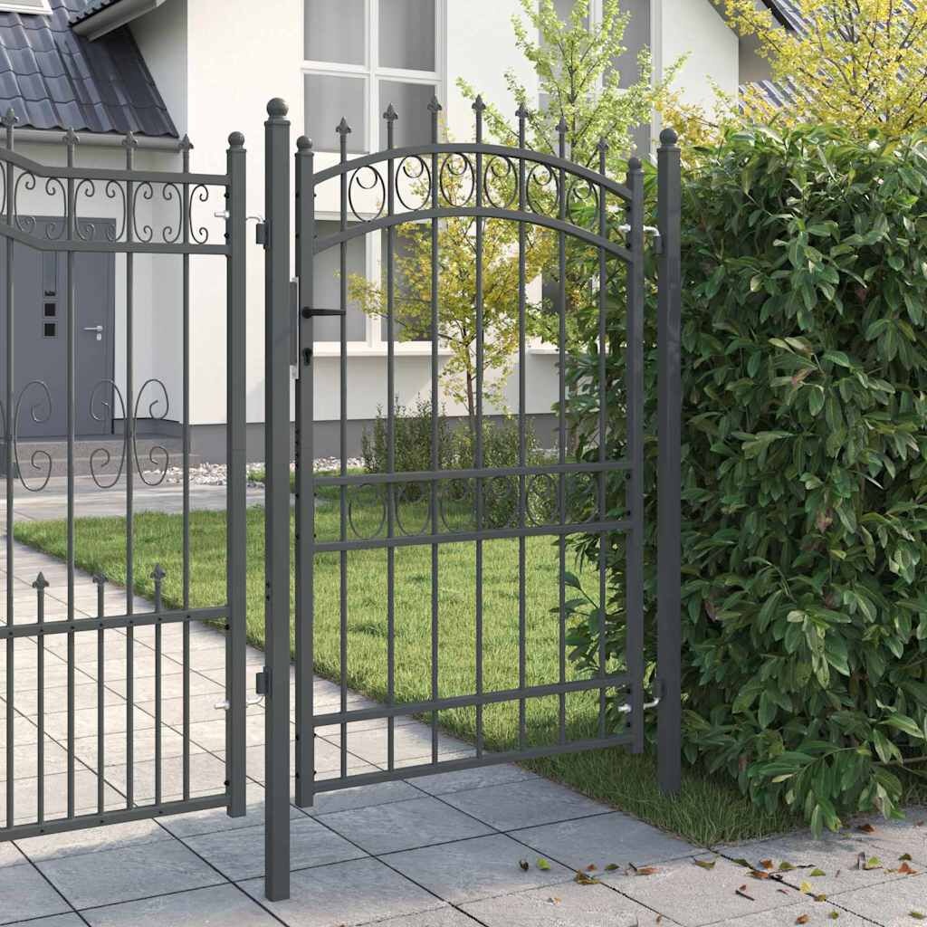 Hekdeur Vergrendelbaar Grijs Staal 104x147 cm - 54% Korting