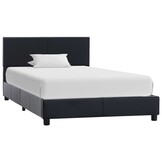 vidaXL Zwart Kunstleren Bedframe 90x200 cm - 59% Korting