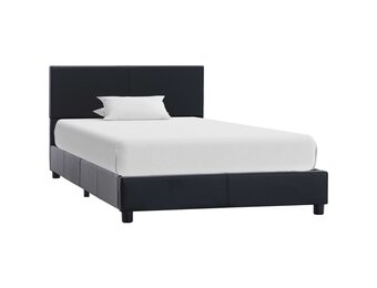 vidaXL Zwart Kunstleren Bedframe 90x200 cm - 59% Korting