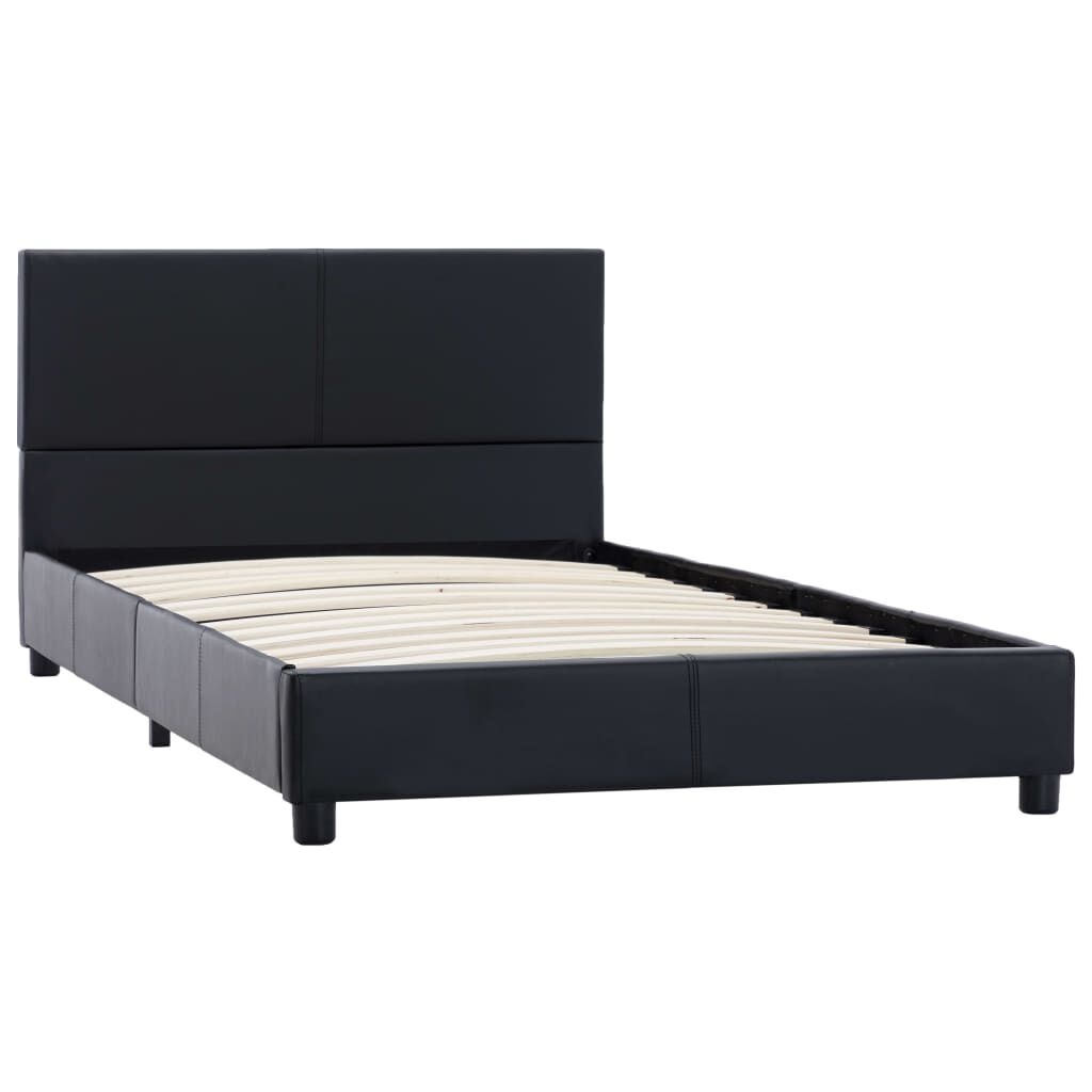 vidaXL Zwart Kunstleren Bedframe 90x200 cm - 59% Korting