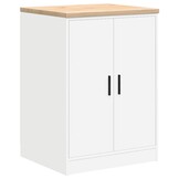 vidaXL Garagekast Grenenhout Wit - 60x51x85 cm - 34% Korting