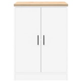 vidaXL Garagekast Grenenhout Wit - 60x51x85 cm - 34% Korting