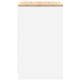 vidaXL Garagekast Grenenhout Wit - 60x51x85 cm - 34% Korting