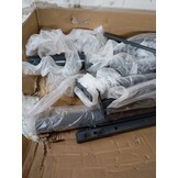 vidaXL Tuinpoort Zwart 150x400 cm - 60% Korting