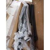 vidaXL Tuinpoort Zwart 150x400 cm - 60% Korting