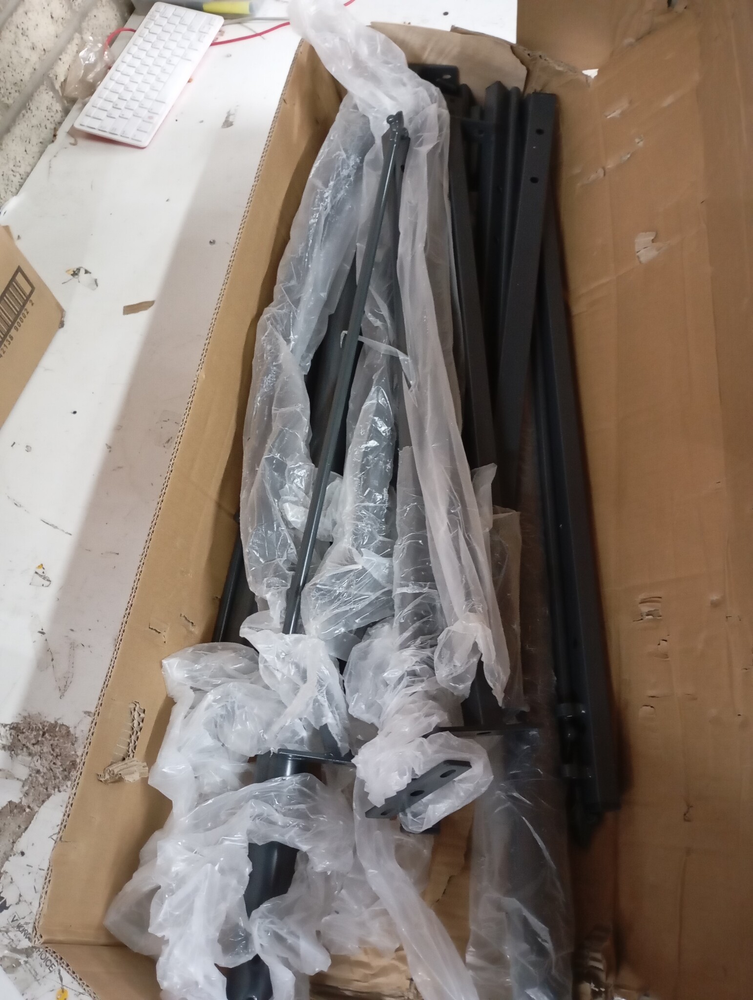 vidaXL Tuinpoort Zwart 150x400 cm - 60% Korting
