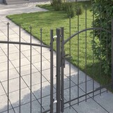 vidaXL Tuinpoort Zwart 150x400 cm - 60% Korting