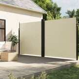 Uittrekbaar Windscherm Crèmekleurig 220x1000 cm - 35% Korting