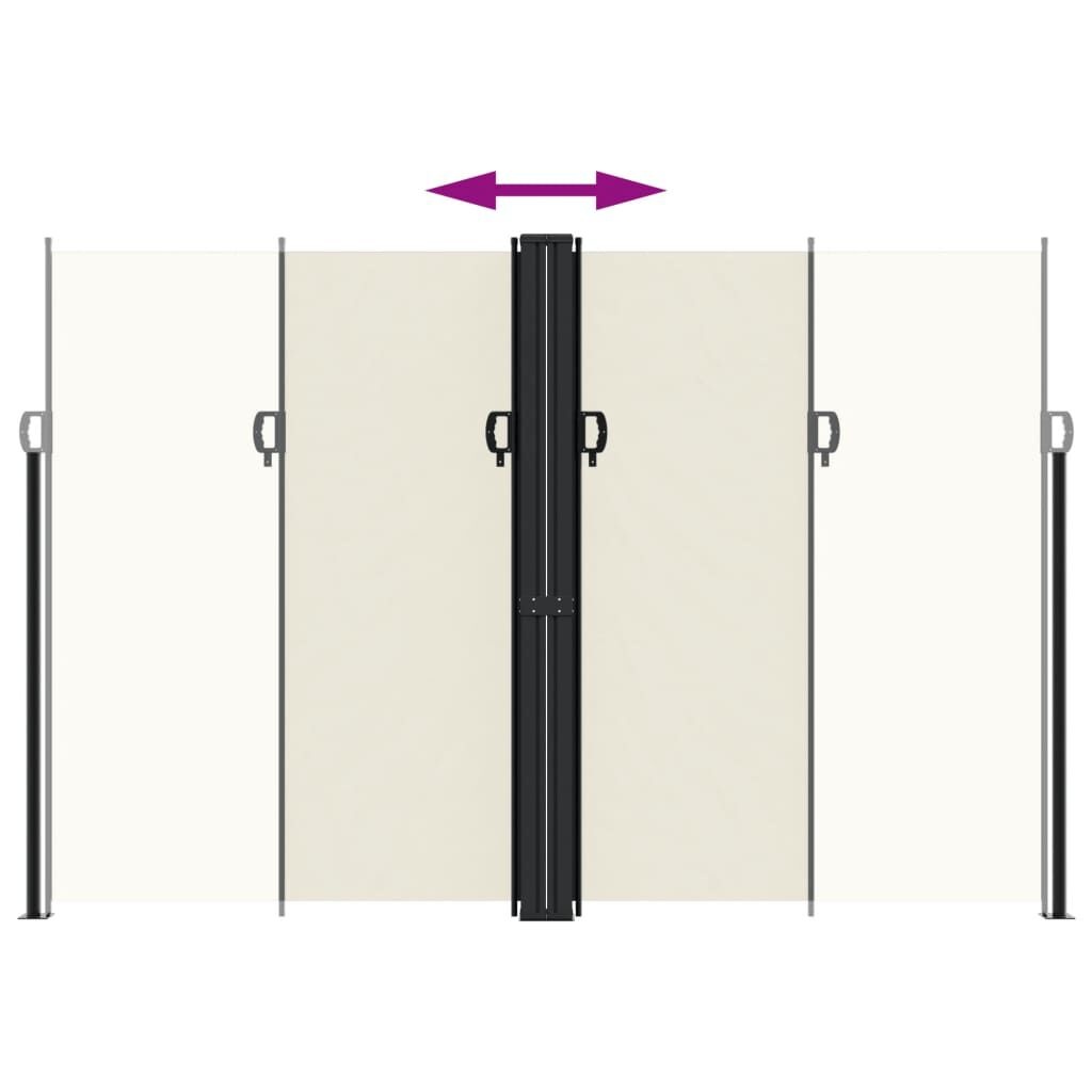 Uittrekbaar Windscherm Crèmekleurig 220x1000 cm - 35% Korting