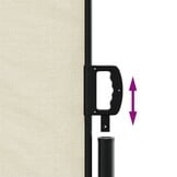 Uittrekbaar Windscherm Crèmekleurig 220x1000 cm - 35% Korting