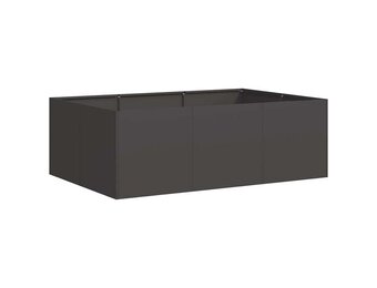 Plantenbak Staal Zwart 120x80x40 cm - 53% Korting!